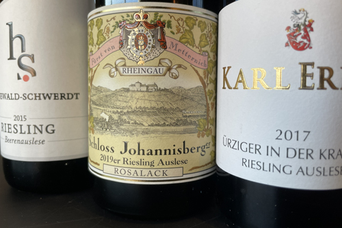 Tre dessertvine p� Riesling